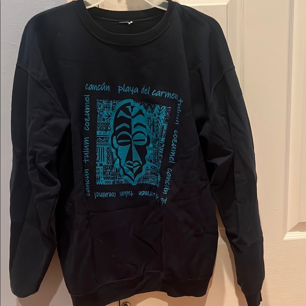 Black Graphic Women’s Sweater